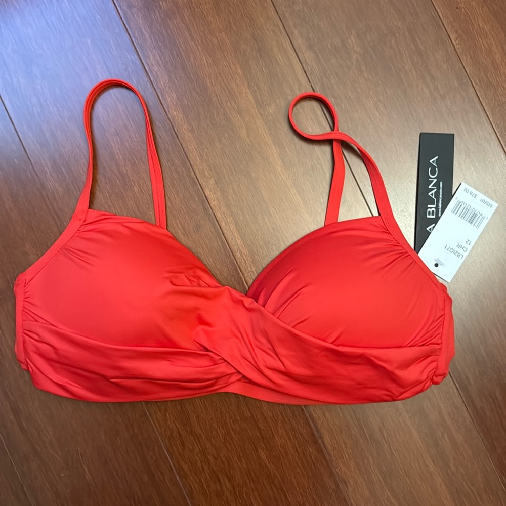 NWT size 12 La Blanca bikini top